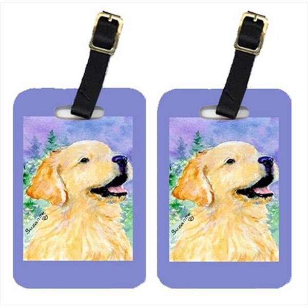 Carolines Treasures SS8904BT Golden Retriever Luggage Tag - Pair 2; 4 x 2.75 In. SS8904BT - main